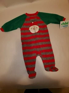 Child of Mine Newborn SANTA Fleece One-Piece by Carter's NWT - Picture 1 of 8