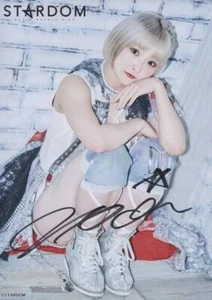 Women's professional wrestling Natsupoi autographed portrait A4 - Picture 1 of 2
