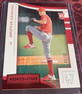 Griffin Canning 2018 Panini Rookie Stars RC SP #d / 50, Card # 18, NY Mets - Picture 1 of 3