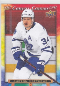 21/22 TIM HORTONS..AUSTON MATTHEWS..CANVAS INSERT..MAPLE LEAFS..COMBINED SHIP - Picture 1 of 1