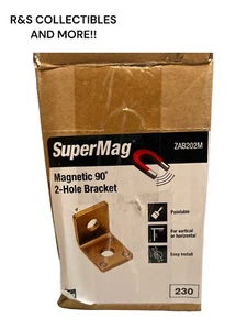 SuperMag 2-Hole 90° Angle Magnetic Strut brackets “ZAB202M” 10-PACK - Picture 1 of 6