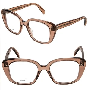 CELINE 50136 BOLD 3 puntos marrón rosa marco óptico gafas de moda CL50136I 36I - Imagen 1 de 10