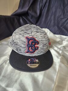 Brooklyn Cyclones New Era 9Fifty Baseball Cap Hat Gray Top Black Bill USA Made 