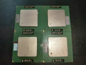1x Vintage Rare Gold CPU Intel PENTIUM III-S 1400/512/133/1.45 SL6BY tB1 Working - Picture 1 of 2