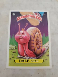 1986 pegatina Topps Garbage Pail Kids serie 4 #145a caracol Dale raro divertido 145 - Imagen 1 de 4