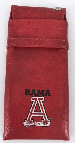 Vintage 1980s University of Alabama football Sun Glass Holder collector Leather Cover