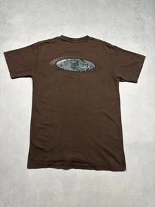 Oakley rara maglietta grafica globo marrone vintage Y2K anni 2000 Japan Market Archival Tech - Foto 1 di 19