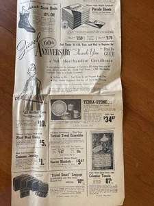 Ziesel Brothers 60th Anniversary Sale 1964 Newspaper Ad Clipping Elkhart IN - Picture 1 of 9