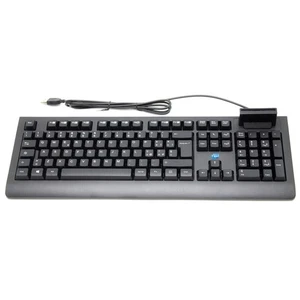 USB Keyboard With Smart Card Reader CNS Italian Layout Health Card - Picture 1 of 5