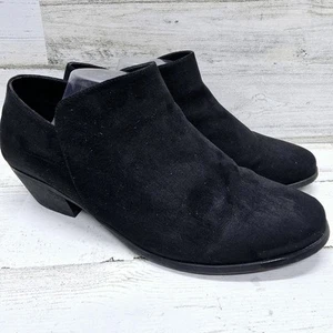 Torrid Damen-Stiefelette Größe 12 WW SCHWARZ Reißverschluss silberfarben - Bild 1 von 7