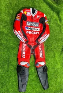Ducati Suit Cowhide Leather Suit Motorbike Motorcycle Leder Riding Racing Suit - Picture 1 of 5