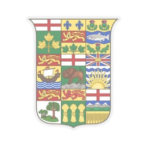 Arms of Canada 1907 (Canada) (Coat of Arms) STICKER Vinyl Kiss-Cut Decal - Picture 1 of 25