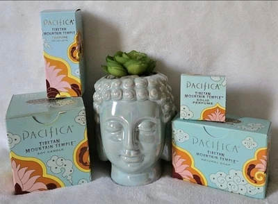 Pacifica Tibetan Mountain Temple LOT Spray Perfume Soap Candle Solid Perfume HTF - Изображение 1 из 4
