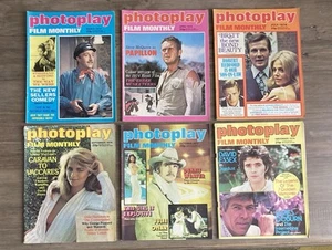 Photoplay Film Magazine 1974 - x6 Issues David Essex, Sellers, Weaver, McQueen - Picture 1 of 24
