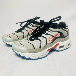Kids Size 12c | Nike Air Max Plus PS Sneakers CD0610-109 White Grey Black Blue - Picture 1 of 7