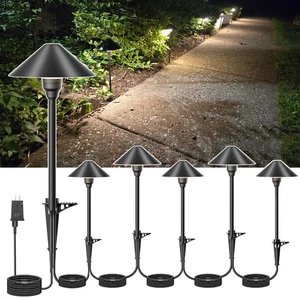 Low Voltage Pathway Lights with Timer, 4H/6H/8H Auto On/Off Low Voltage Lands... - Picture 1 of 8