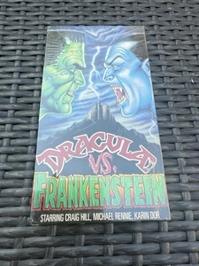 Dracula Vs. Frankenstein (VHS, 1989) Video Craig Hill Michael Rennie NEW RARE - Picture 1 of 7