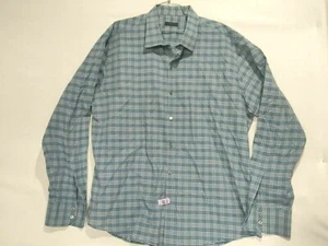Zachary prell worn once plaid Blue cotton men shirt size XXL - Picture 1 of 2