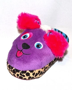 Silly Steps Girl Puppy Slippers That Uncurl Slip Slide On Shoe Size 9-10 - Picture 1 of 5