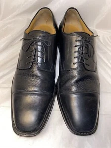 Johnston & Murphy Corbett Men's Cap Toe Oxfords Shoes Size 11.5M Black M3*B  - Picture 1 of 7