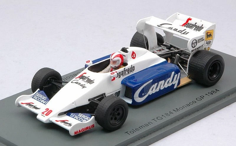 Toleman TG184 GP Monaco 1984 Johnny Cecotto 1:43 SPARK S2779 - Immagine 1 di 1