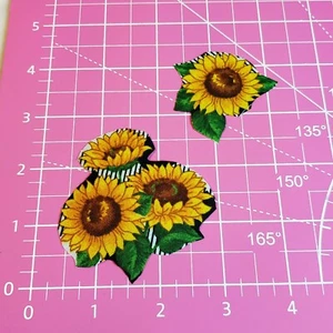 Sunflowers Fabric Iron-On Applique - Bild 1 von 3