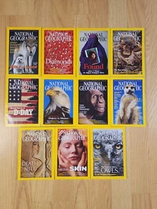 National Geographic Magazine 2002 Missing February Lot of 11 No Maps  - Picture 1 of 5