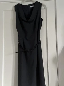 Pre-Owned Calvin Klein Gray Sleeveless Dress Sz:8 - Picture 1 of 4