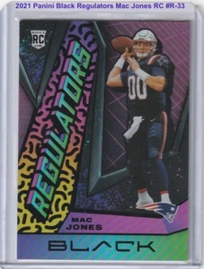 MAC JONES 2021 PANINI BLACK REGULATORS RC #R-33 Rookie CASE HIT SSP - Picture 1 of 3