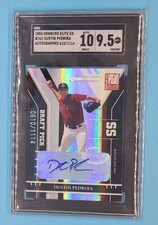 Dustin Pedroia  2004 Donruss Elite Extra Edition Auto Rookie RC SGC 9.5 POP 1