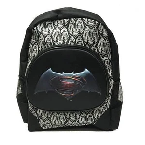 "Mochila de lona grande de regreso a la escuela DC COMIC Batman vs Superman 3D 16" - Imagen 1 de 5