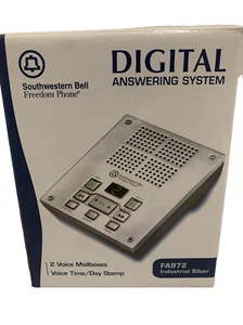 Southwestern Bell FA972 Industrial Silver Digital Answering Machine New Open Box - Afbeelding 1 van 5