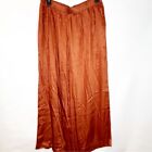 Able | Satin Wide Leg Pant: Ginger Bread XL