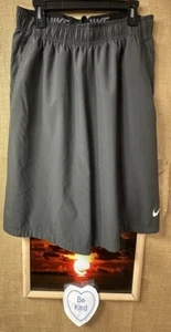 Nike dri-fit men’s athletic shorts XL flat solid w/pockets elastic waist w/draws - Imagen 1 de 6