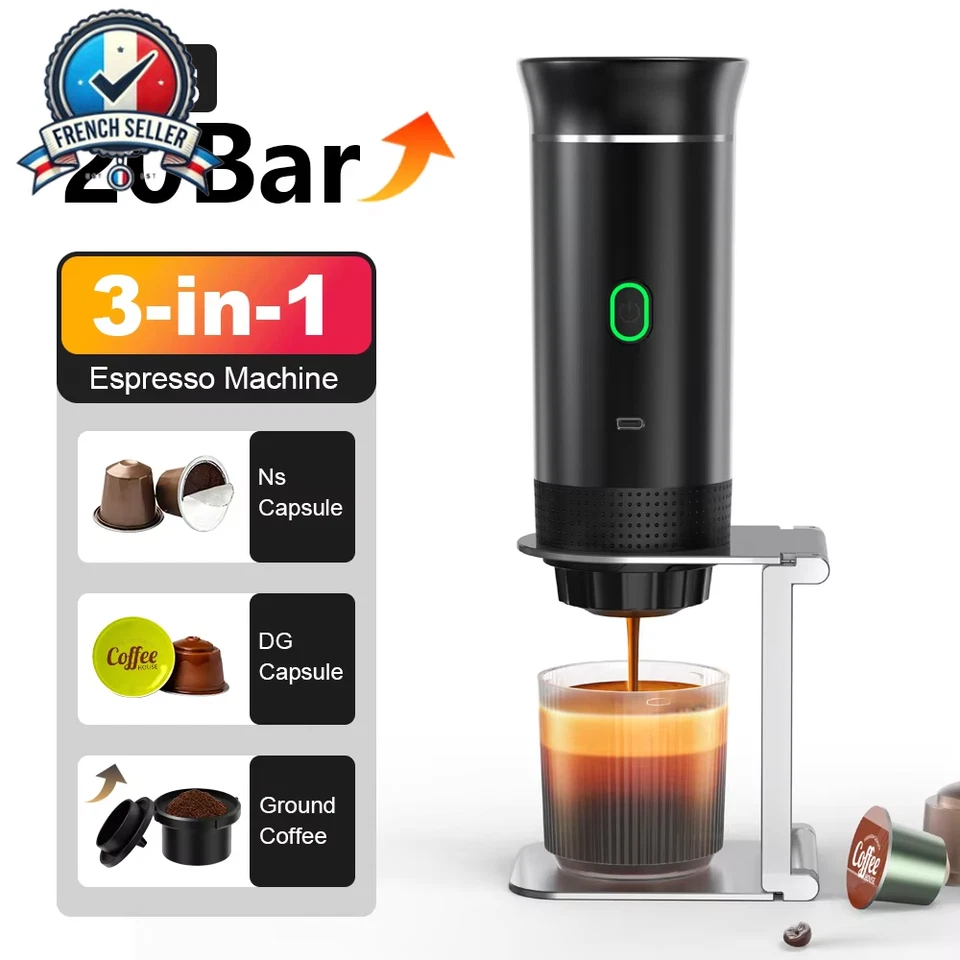 Portable Espresso Machine, Electric 3 in 1, Home & Car - Image 1 of 4