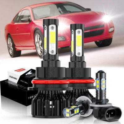 Kit de actualización de faros antiniebla altos bajos para Dodge Stratus 2001-2005 LED Foto 1 de 4