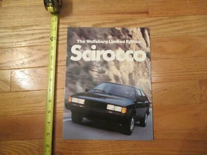 Volkswagen VW Scirocco Wolfsburg Limited edition Dealer car Sales Brochure - Picture 1 of 4