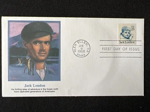 2182 Great Americans Jack London Author (Sheet) FDC Fleetwood 1986 - Picture 1 of 2