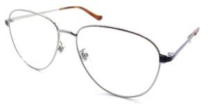 Monturas de gafas Gucci GG0577OA 004 57-15-140 plateadas/verdes hechas en Italia - Imagen 1 de 3