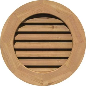 Ekena Millwork Gable Louver Vent 25" x 25" Gable Mount Intake/Exhaust Cedar - Picture 1 of 7