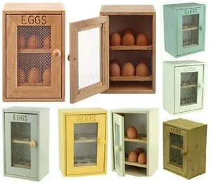 12 Egg 2 Tier Wooden Storage Kitchen Chicken Eggs Container Cupboard Cabinet New - Picture 1 of 7
