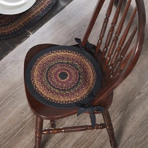 Primitive 15 in Chair Pad Yellow Heritage Farms Kitchen Table Decor VHC Brands - Picture 1 of 4