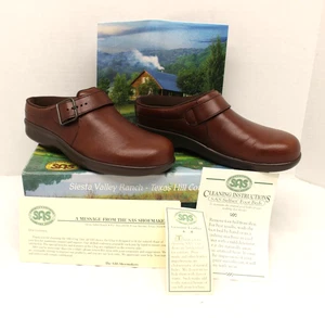 SAS Clog Teak Damen Gr. 6,5 braun Leder Clog - Bild 1 von 19