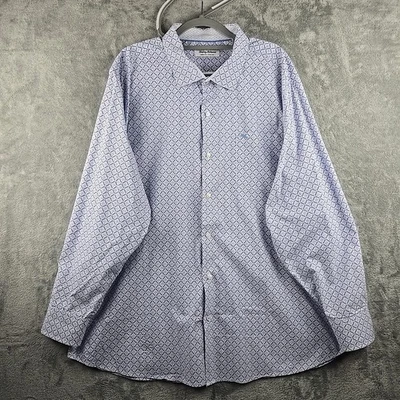 Tommy Bahama Sarasota Stretch Shirt Mens 3XL Blue Palm Tree Performance Beach - Image 1 of 4