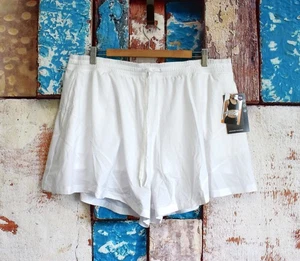 Women's Avia Flowy Run Short Pull On Relaxed Fit Running XXLARGE White NEW - Picture 1 of 9
