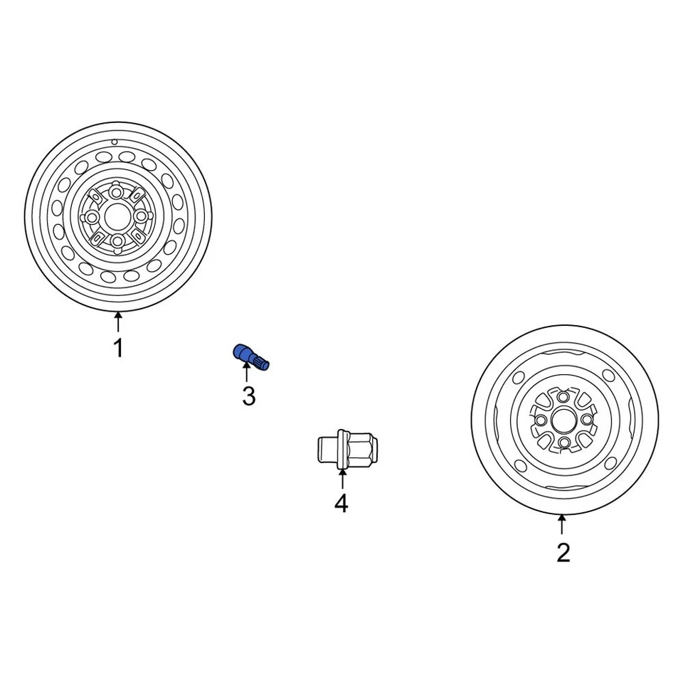 For Scion xB 2004-2006 Scion 9008045006 Tire Valve Stem Foto 1 de 3