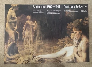 1981 ITALIAN ORIGINAL VINTAGE VENICE ART EXHIBITION POSTER-BUDAPEST 1890-1919 - Picture 1 of 2