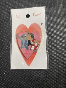 DISNEY WDW SWEETHEART COLLECTION LILO AND STITCH VALENTINE'S 2004 PIN LE 1500