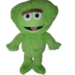 Fao Schwarz Sesame Street 16" Puppet Elmo's Monster Factory Green Monster Plush - Picture 1 of 5