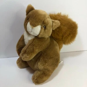 VTG GEOFFREY INC 10" Squirrel Plush with Nut - Toys R Us - 1992 Brown & White - Picture 1 of 6